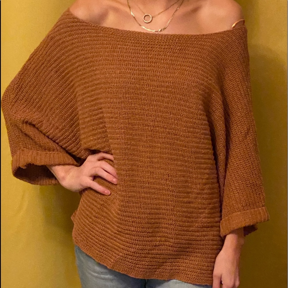 Off the shoulder sweater